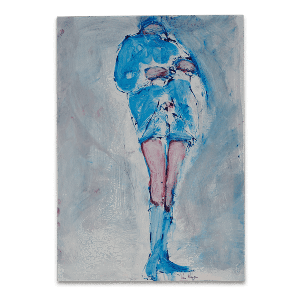 Danseres in blauw