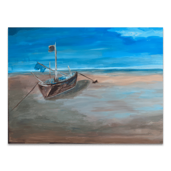 Boot op strand
